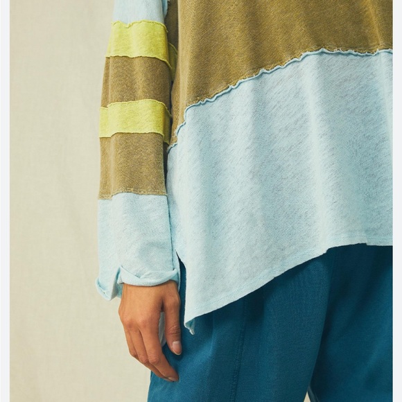 Free People Bobbi Striped Oversized Tee - Picture 4 of 11